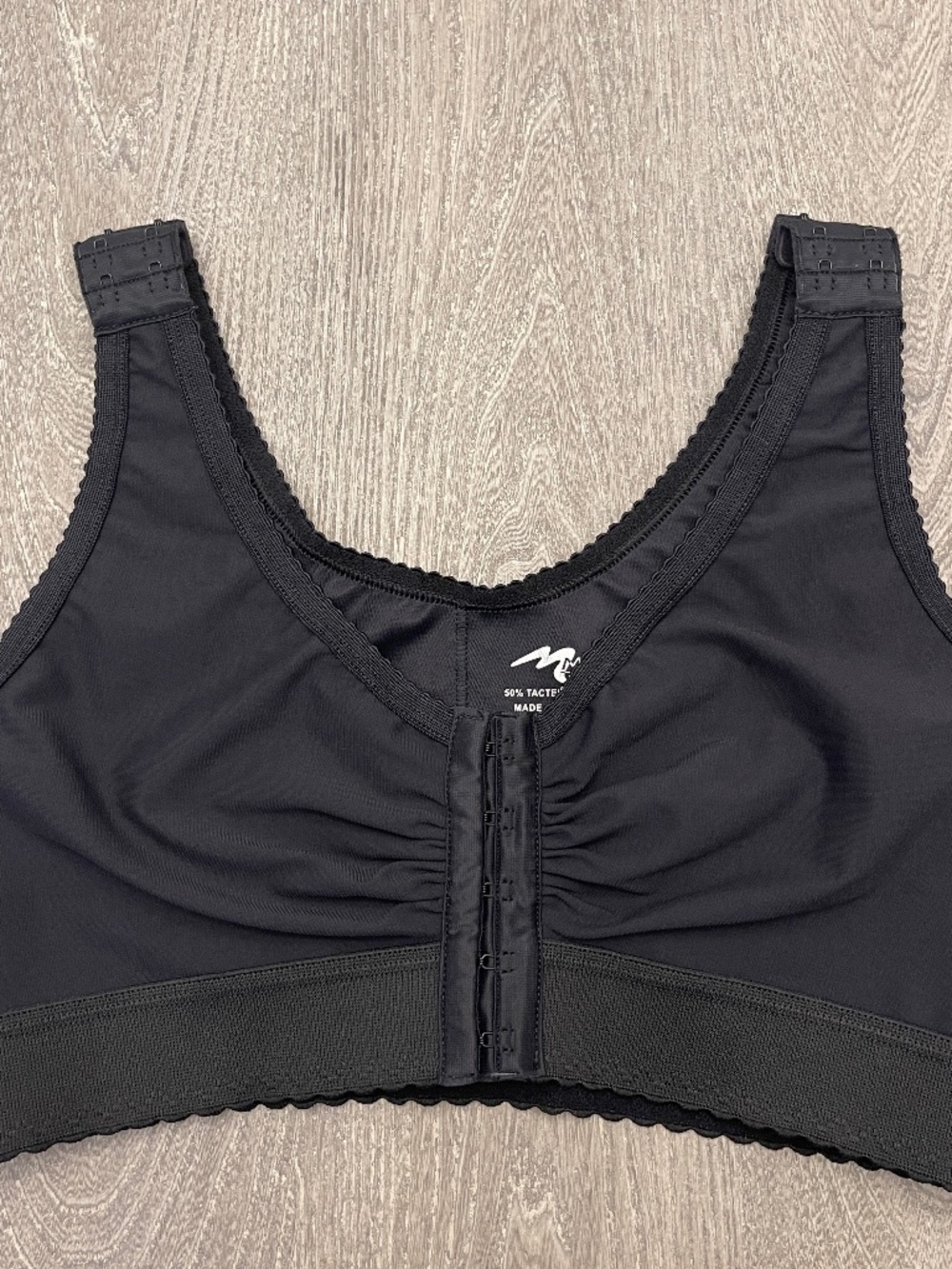 Marena Comfortwear Recovery Compression Bra Women's L Black Post Surgery